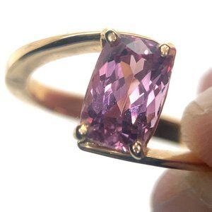 Pink Spinel 2.51ct Solid 18K Yellow Gold Ring